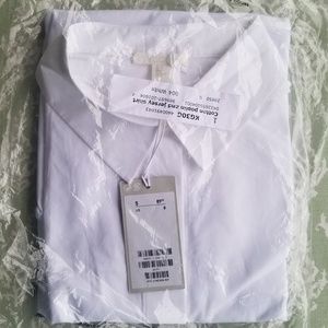 COS Cotton Poplin & Jersey Knit Shirt